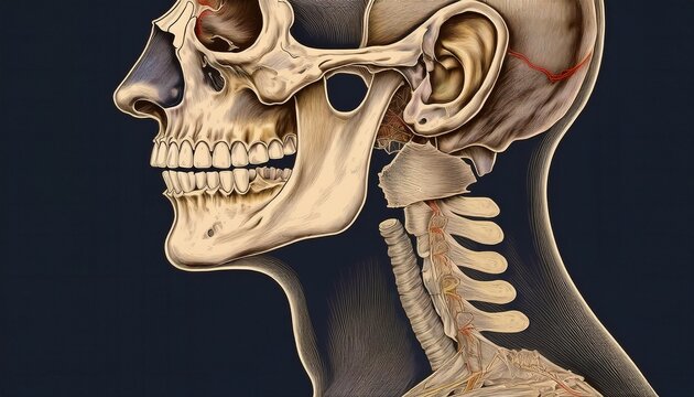 maxilla and palatine bones fused to form hard palate with dental arch reference