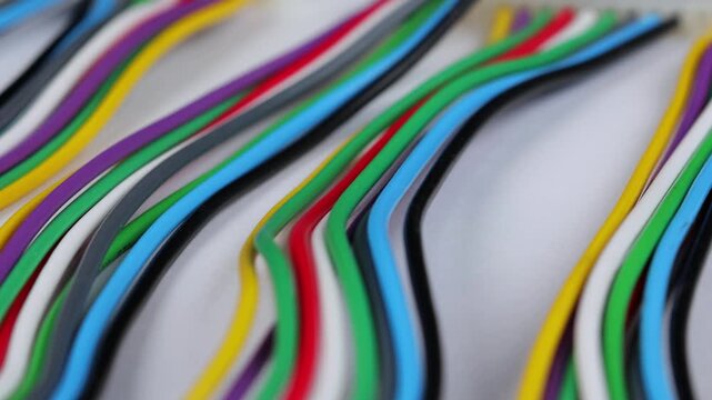 Electric Copper Stranded Insulated Wires for Electrical Switchboard Assembly. 