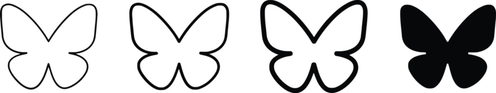 Four stages of butterfly metamorphosis egg larva pupa and adult butterfly illustration