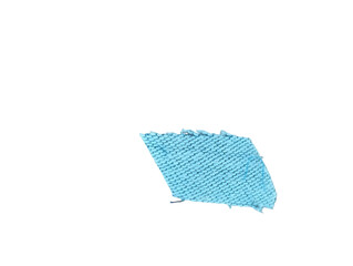 A small square shape featuring a light blue color with a textured grid pattern on its surface area Vector © Abdul