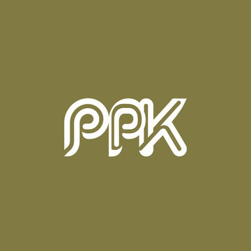 Modern PPK Logo Design on Green Background.