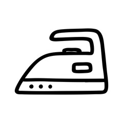 Obraz premium PNG Minimalist iron line drawing, transparent background