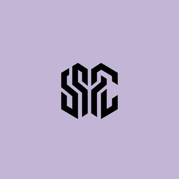 Geometric Monogram Logo Design Featuring Interlocking Letters S Y C.