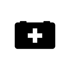 Fototapeta premium Essential medical kit icon for emergency health and safety, symbolizing quick assistance and crucial care in unexpected situations