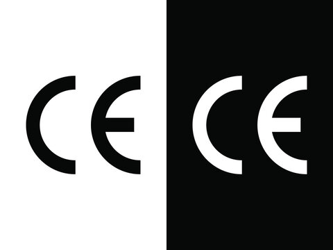 CE packaging mark icon vector
