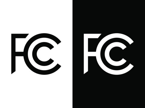 FCC packaging mark icon vector