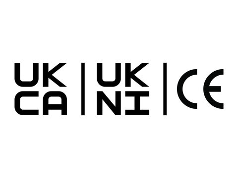 UKCA, UKNI and CE marking vector