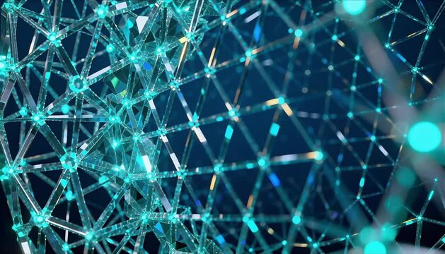 macro shot quantum data bits glowing crystalline lattice perfect for world password day
