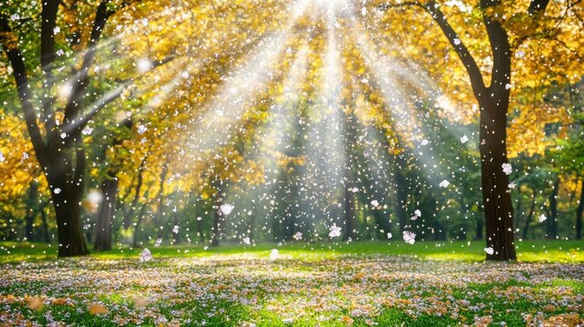 Gigapixel Standard v2 6x: Golden Sunbeams Through Autumn Forest