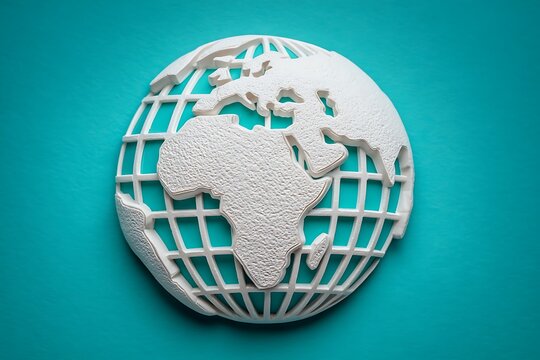 Global Earth Map Grid World.