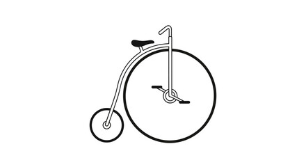 Vintage Penny Farthing Bicycle Design. © Afi