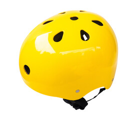 Naklejka premium bicycle helmet for head protection isolated on white background