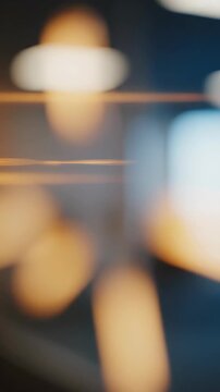 A captivating abstract scene featuring warm bokeh and soft lighting in a modern indoor setting, highlighting cozy atmospheric effects and artistic light textures.
