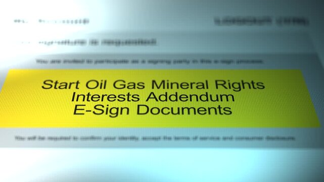  A Generic Starting of a Real Estate Start Oil Gas and Mineral Rights