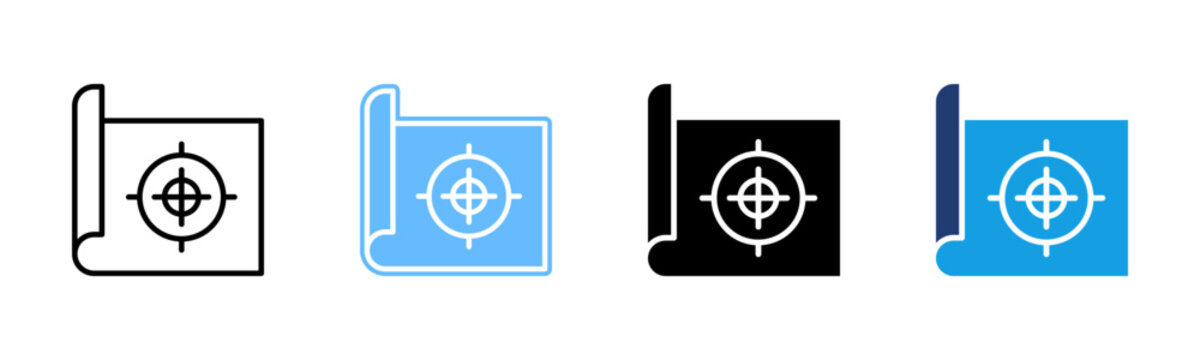 Project Scope icon multiple style collection