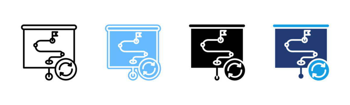 Change Roadmap icon set multiple style collection