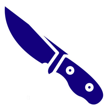 Simple knife icon illustration, clean and sharp design, suitable for cooking, kitchen, and culinary themes