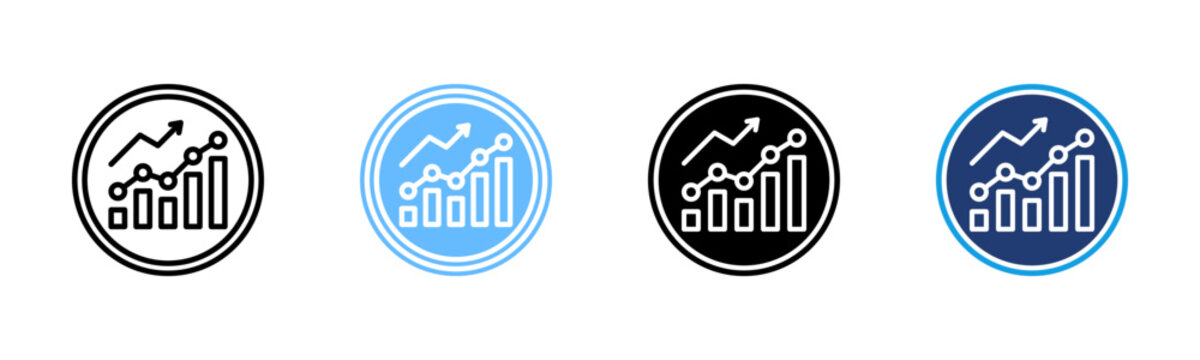 Statistical Process Control icon set multiple style collection