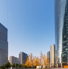Obraz premium Daytime shot of the city skyline