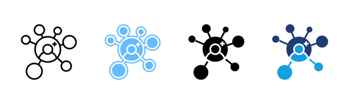 Customer Touchpoint icon set multiple style collection