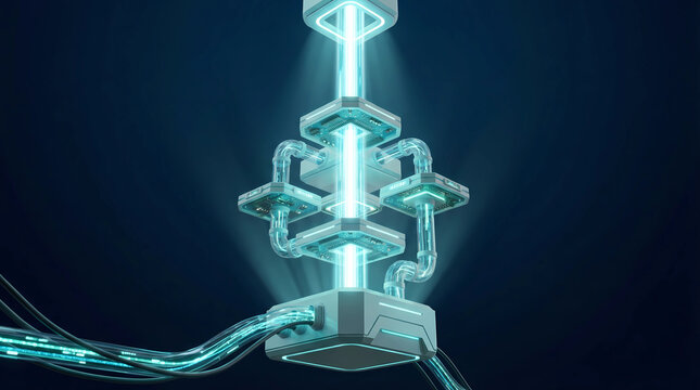 Digital data relay system, signal amplification chain, structured transmission pathway with staged processing control architecture