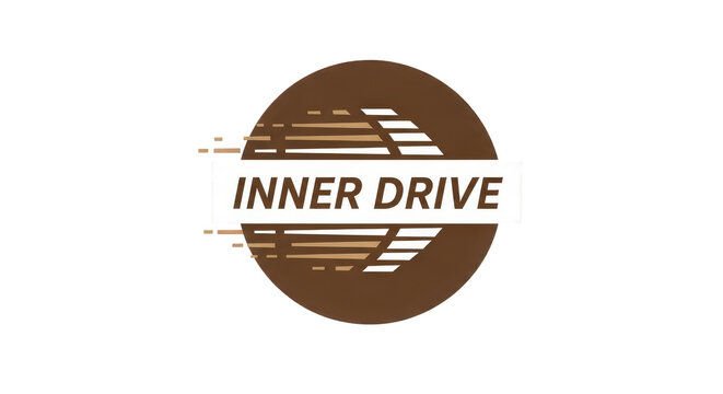 inner drive logo with brown circle and white lines