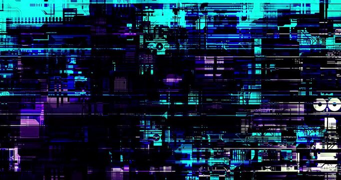 Technology and Science Evolution in the Digital Age Loop Looping Background