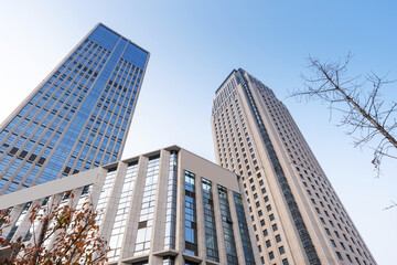 Fototapeta premium Metropolis of Shanghai's modern office building