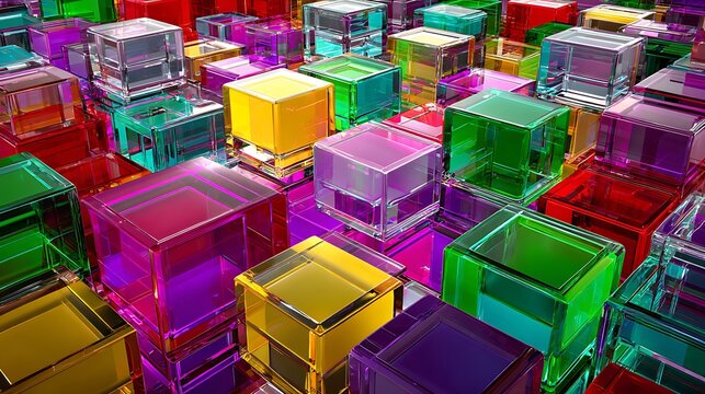 Interlocking glass modules forming diagonal data structures