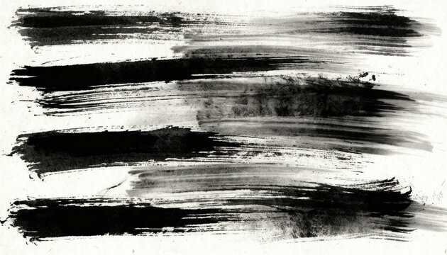 Abstract Ink Wash and Splatter Texture on White