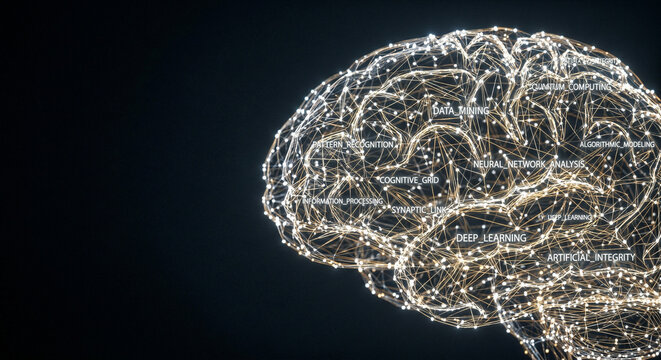 Human Brain Neural Network Connections.