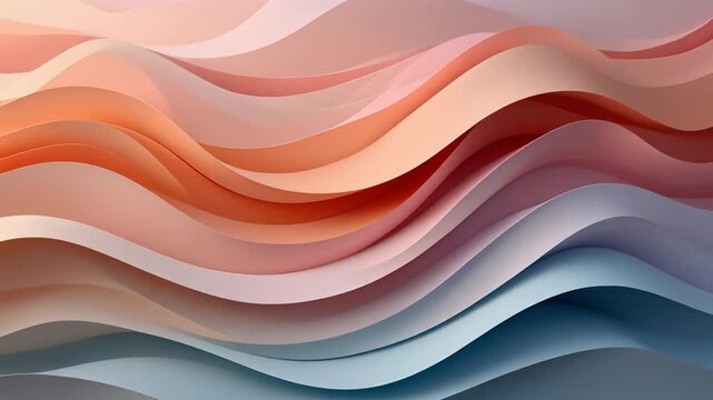 Abstract red flowing waves modern dynamic background design