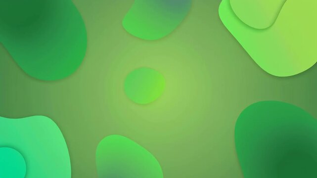 Abstract green organic shapes background modern eco friendly design