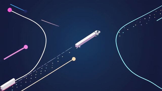 Abstract space line trajectory futuristic motion technology background