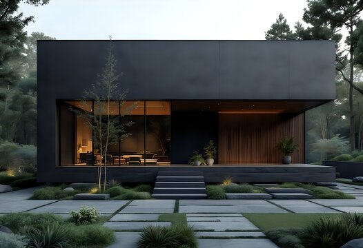Monolithic Minimalist Facade