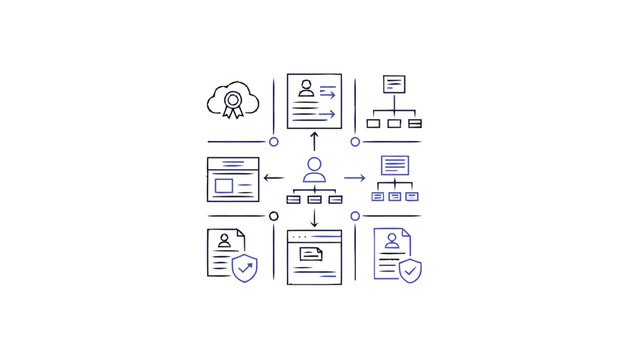 Data Flow Diagram Illustrating Information Management System.