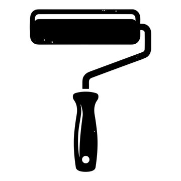vector illustration of a paint roller