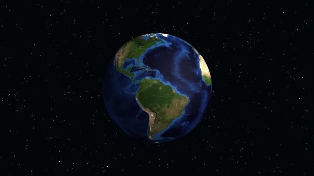 Animated Globe Zooming Into Maracaibo Venezuela with Geographic Data Overlay
