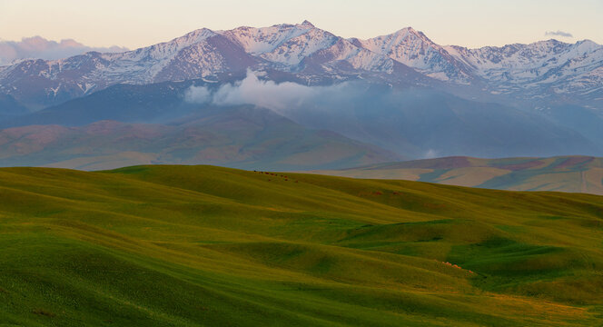 The picturesque Ushkonyr plateau in the Almaty region of southeastern Kazakhstan
