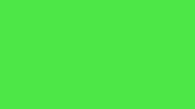 Under 18 Age Restriction Warning Sign Animation on Green Screen