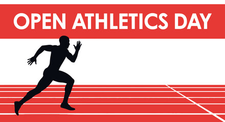 Obraz premium Open Athletics Day: A Dynamic Visual Depiction of Sprinting and Competitive Sports