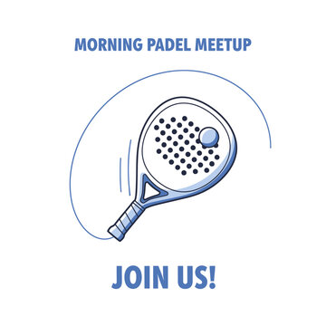 Organized Morning Padel Tennis Social Gathering For Enthusiasts And Players