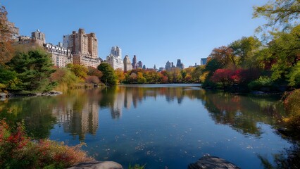 Fototapeta premium autumn in the park