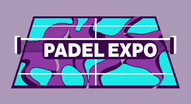 Padle Expo Graphic Illustration Featuring Bold Colors and a Unique Artistic Design