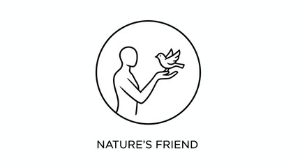 Obraz premium Person holding a bird, symbolizing nature's friend, connection, and harmony