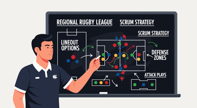 Rugby Strategy Diagram Explained By Coach