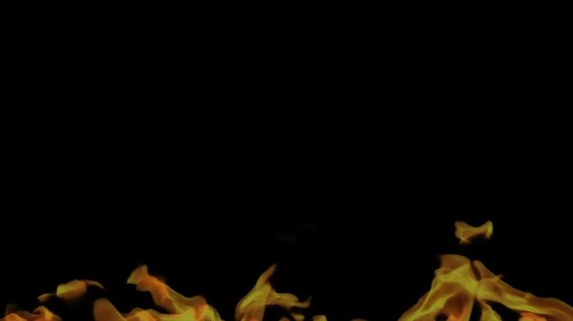 Fire frame element dynamic flame border effect