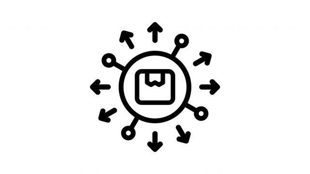 distribution animated icon
