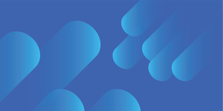 Abstract Blue Gradient Shapes on a Solid Blue Background.