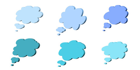 Fototapeta premium 3d speech bubble Blank empty message box Textbox frame for banners, price tags, stickers, design